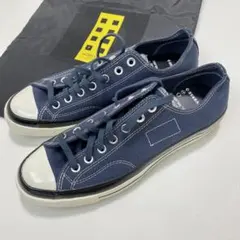 モンクレール スニーカー 27.5cm コンバース 藤原ヒロシ キャンバス 青
