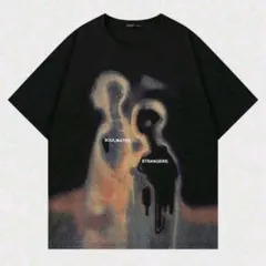 ROMWE MEN オーバーサイズ ブラック Tシャツ M