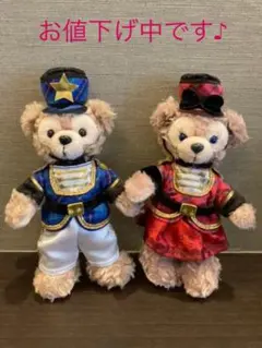 東京ディズニーリゾート　ダッフィー シェリーメイ　ぬいぐるみバッジ