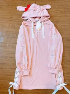 メンヘラ♡ゴスロリ♡マイメロ♡クロミ パーカーワンピ♡Mサイズのサムネイル
