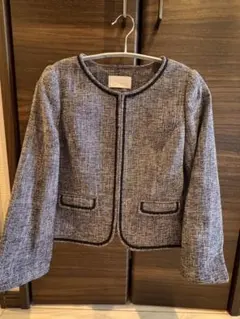 anySiS ノーカラージャケット グレー系