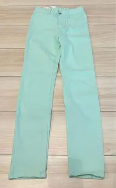新品 ユニクロ 130 レギンスパンツ 緑