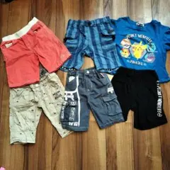 ショートパンツ　ハーフパンツ　110 男の子　まとめ売り　セット　パジャマ