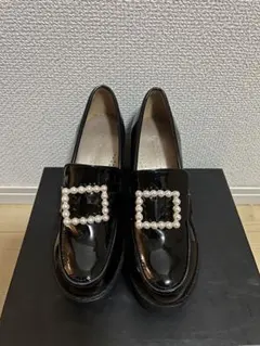 ROJITA スクエアービジュローファ　美品　厚底シューズ　ローファー　パンプスのサムネイル