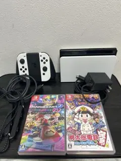 nintend Switch 有機EL 箱無し　その他付属品有　ソフト付き
