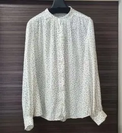 PLST プラステ☆ランダムドット柄ブラウス☆Theory セオリー