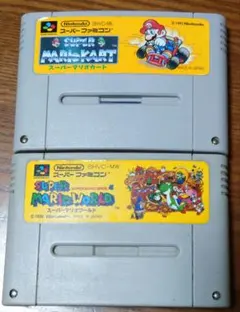 マリオカート＋スーパーマリオワールド　スーパーファミコン