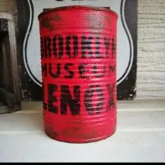 ガーデニング雑貨　リメイク缶　リメ缶　レッド