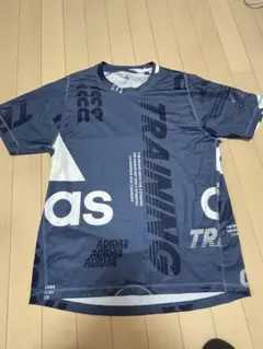adidas Tシャツ M ネイビー