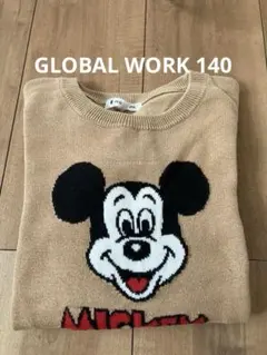 GLOBAL WORK XXL 140 ミッキーカットソー　グローバルワーク
