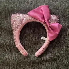 キティちゃん カチューシャ ピンク スパンコール