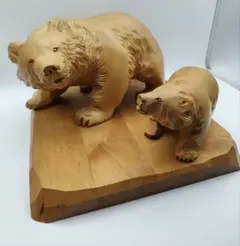 2025年最新】木彫りの熊 親子の人気アイテム - メルカリ