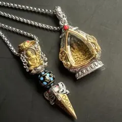 ヒメイワ様リクエスト商品 オームペンダント(ガネーシャ)・クリシュナ神セット ヒメイワ様リクエスト商品 オームペンダント(ガネーシャ)・クリシュナ