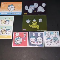 【匿名配送】ちいかわ　ハチワレ　シール・カード・クリアカードのセット