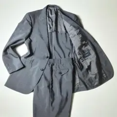 バーバリーロンドン　スーツセットアップ　グレー　モヘア混　三陽商会　羊毛　灰色系