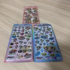 パワーパフガールズ うるちゅるpopシール スパンコールパーティー 3点セット