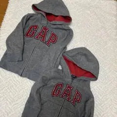 ギャップ　ベビーギャップ　パーカー　ジップパーカー　おそろい　リンクコーデ