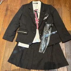 ミチコロンドン　フォーマル　スーツ　黒　入学式　女の子　130