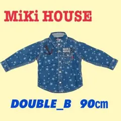 MiKi HOUSE ミキハウス DOUBLE_B 長袖シャツ 90cm