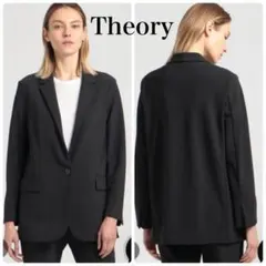 極美品 Theory Precision Ponte カジュアルブレザー濃紺