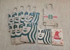 最安値処分価格❗送料込み300円❕訳アリ★スターバックス 紙袋10枚
