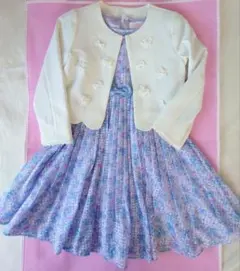 メゾピアノ　ワンピース　ジャケットセット　１２０センチ　入学式