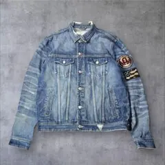 ゲス　guess デニムジャケット ダメージ加工 古着