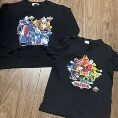 男の子110cmウルトラマン裏起毛トレーナー　戦隊モノ半袖Tシャツ　バースデイのサムネイル