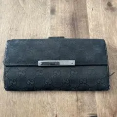 ✨美品✨グッチ ジャッキー 長財布 GGキャンバス プッシュロック 