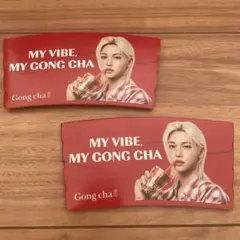 Gongcha ゴンチャ フィリックス スリーブ カップホルダー　 2枚セット