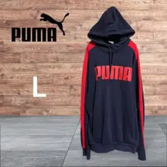 PUMA プーマ パーカー プルオーバー デカロゴ L