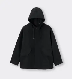 【美品】GU コージーメルトンパーカ ブラック
