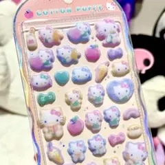 【正規品】　コットンパフィーシール　キティ　ハローキティ　サンリオ　⭐︎まとめ買可