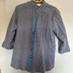 七分袖　シャツ L グレー　RESTORATION
