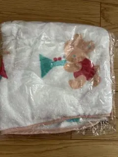 ■非売品・新品未開封■ベネッセファミリアフード付きベビーバスタオル綿100%