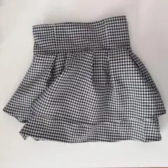 GRL インパン裏地付き千鳥柄フレアミニスカート[gm773]