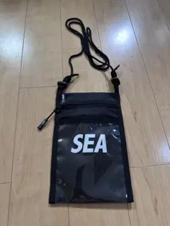 美品★ WIND AND SEA ナイロンポーチ サコッシュ ブラックのサムネイル