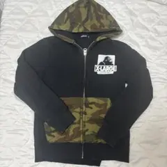 X-LARGE カモフラージュフードパーカー 130 迷彩
