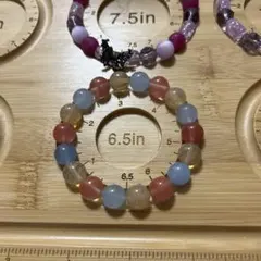 天然石ビーズブレスレット 6.5インチ