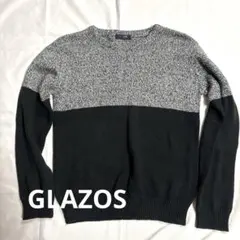 GLAZOS ニットセーター 黒/グレー