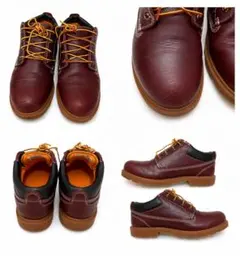 Timberland メンズ レザーシューズ バーガンディのサムネイル