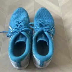ランニングシューズ メッシュ 青