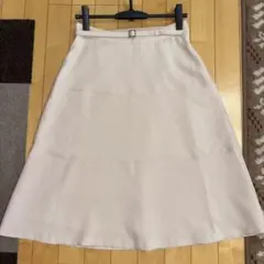 ナチュラルビューティベーシック　ベージュ フレアスカート ひざ丈Ｌ