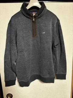 Crocodile ダークグレー ハーフジップ トレーナー L