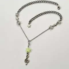 ネックレス　ト音記号　音符　星　ウィッシュコア　フェアリーグランジ　y2k