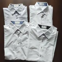 【まとめ売り】メンズ ORIHICA 半袖ノンアイロンワイシャツ Ｌ4枚セット