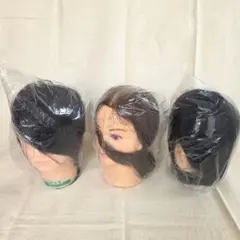 【未使用品】練習用ウィッグ　カット練習　3体セットのサムネイル