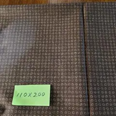 茶色のドット模様綿生地 110x200cm少し厚手