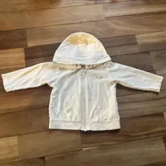 SIMPLE FREE フード付きトレーナー 80サイズ ホワイト