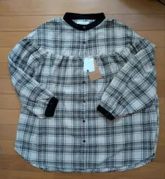 新品　タグ付き　le colis バンドカラー　長袖　シャツ　チュニック